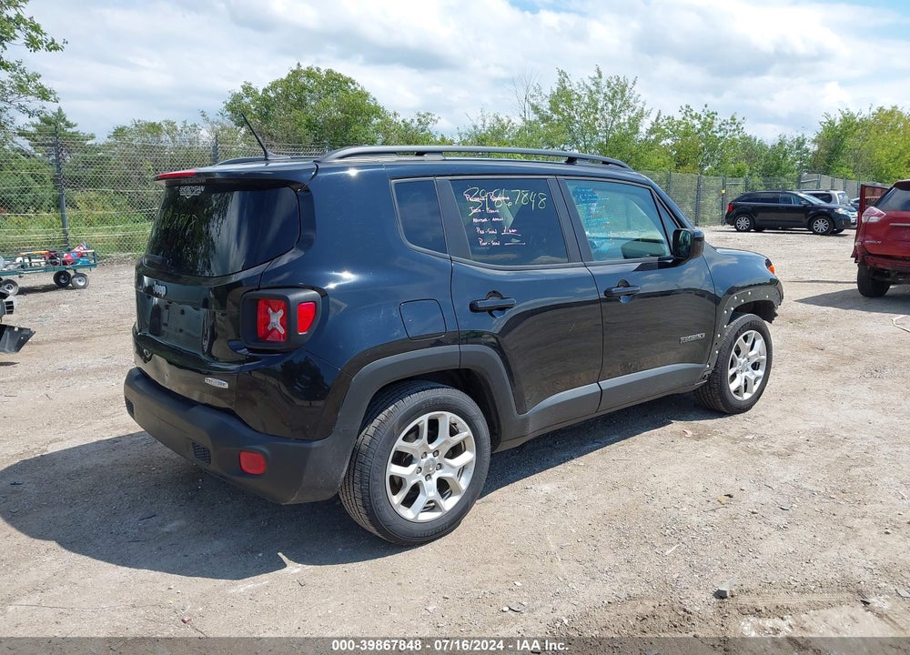 2016 JEEP RENEGADE LATITUDE VIN: ZACCJABT1GPD81109