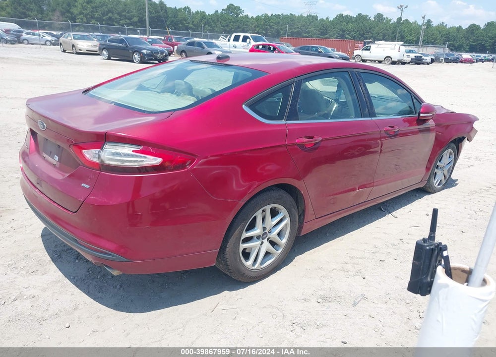 2014 FORD FUSION SE VIN: 3FA6P0H78ER205909