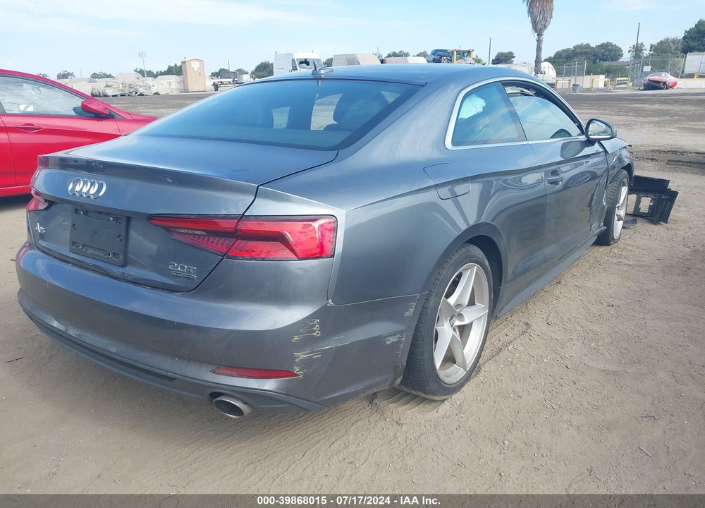 2018 AUDI A5 2.0T PREMIUM VIN: WAUSNAF54JA001373