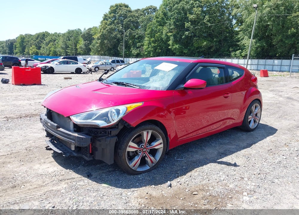 2013 HYUNDAI VELOSTER BASE W/BLACK VIN: KMHTC6AD7DU095451