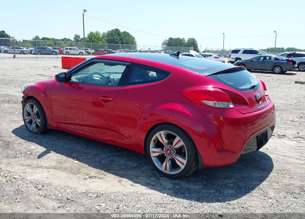 2013 HYUNDAI VELOSTER BASE W/BLACK VIN: KMHTC6AD7DU095451