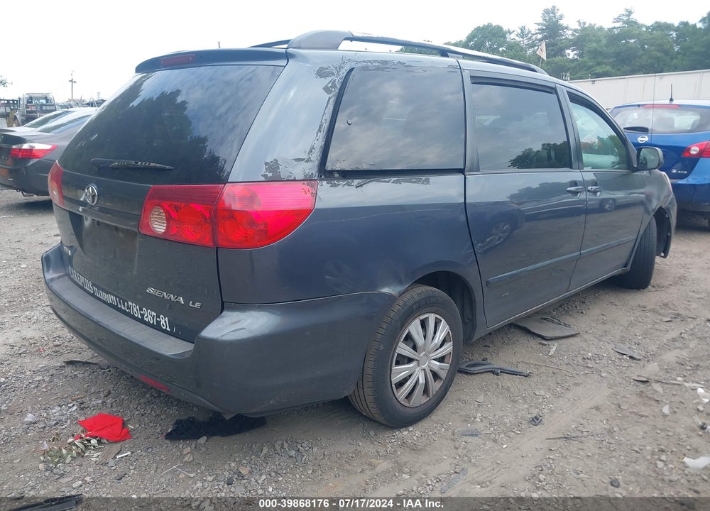 2008 TOYOTA SIENNA LE VIN: 5TDZK23C98S199982