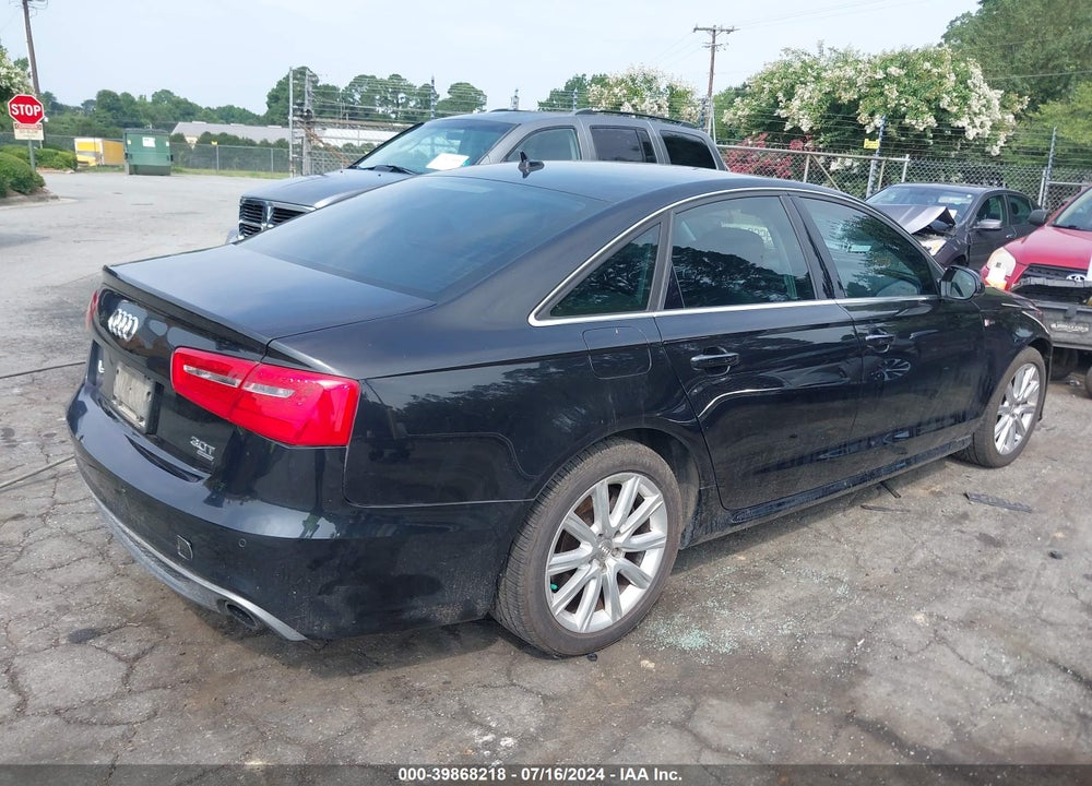 2012 AUDI A6 3.0 PREMIUM VIN: WAUJGAFC2CN113363