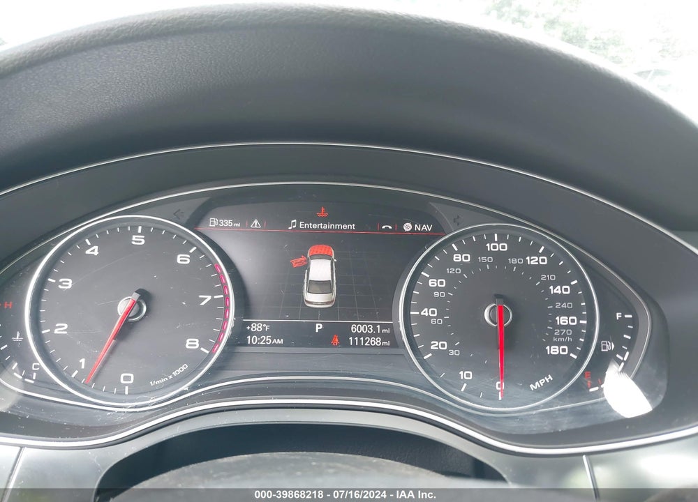 2012 AUDI A6 3.0 PREMIUM VIN: WAUJGAFC2CN113363