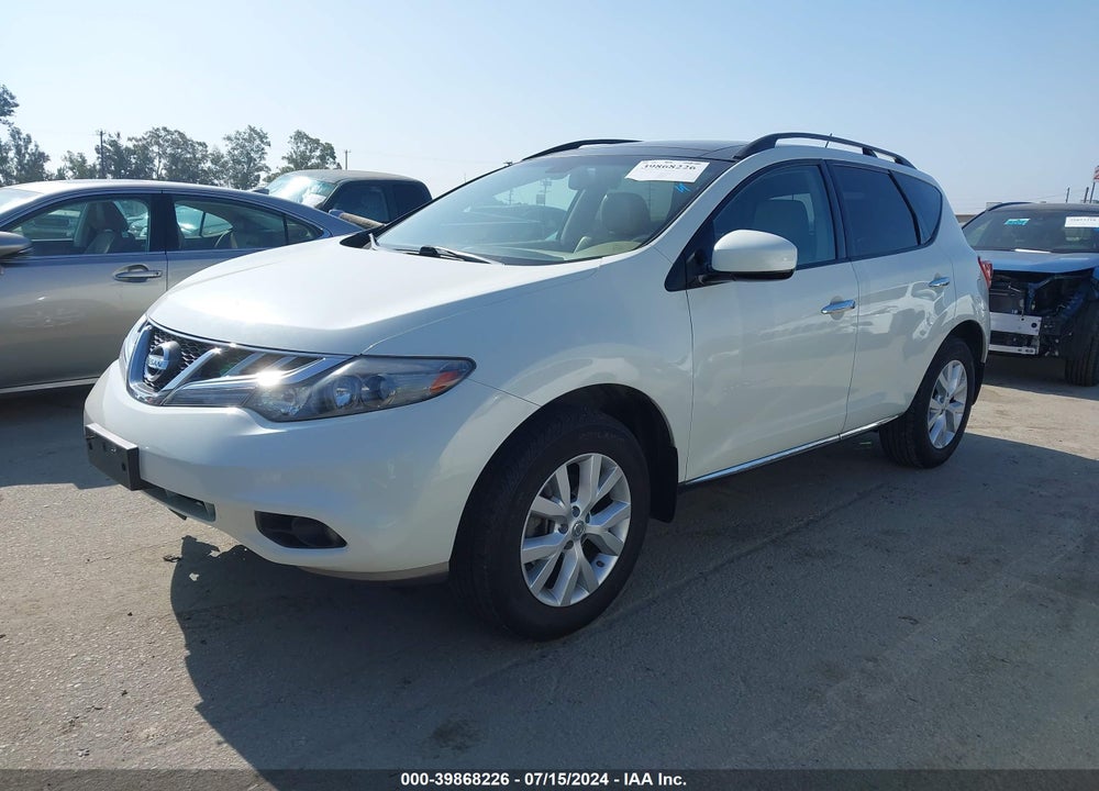 2011 NISSAN MURANO SL VIN: JN8AZ1MU9BW050641