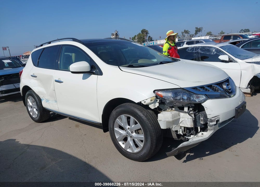2011 NISSAN MURANO SL VIN: JN8AZ1MU9BW050641