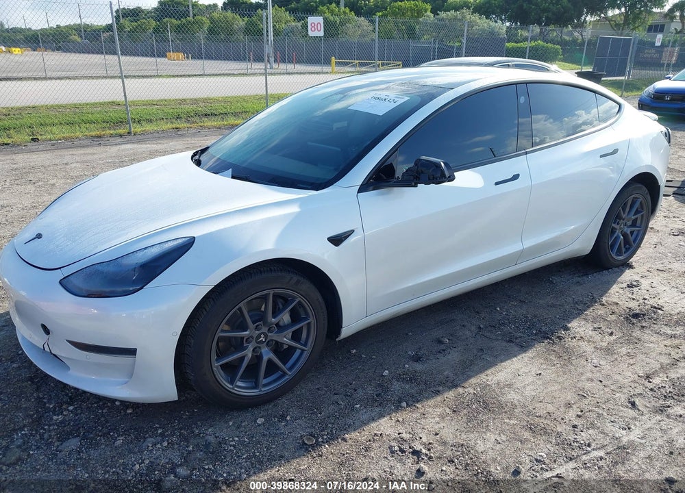 2022 TESLA MODEL 3 REAR-WHEEL DRIVE VIN: 5YJ3E1EA3NF193677