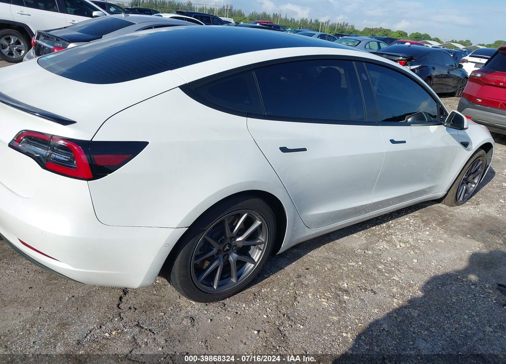 2022 TESLA MODEL 3 REAR-WHEEL DRIVE VIN: 5YJ3E1EA3NF193677