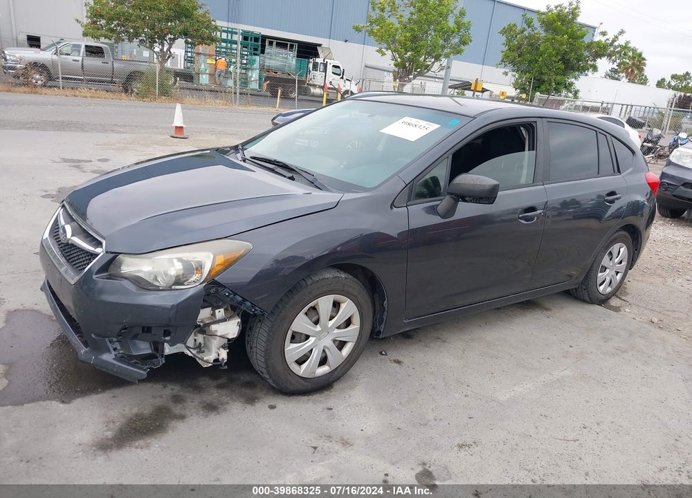 2015 SUBARU IMPREZA 2.0I VIN: JF1GPAA62FH207864