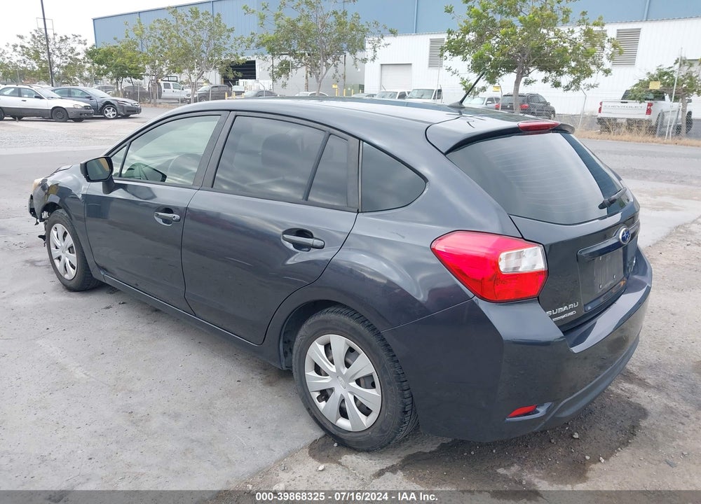 2015 SUBARU IMPREZA 2.0I VIN: JF1GPAA62FH207864