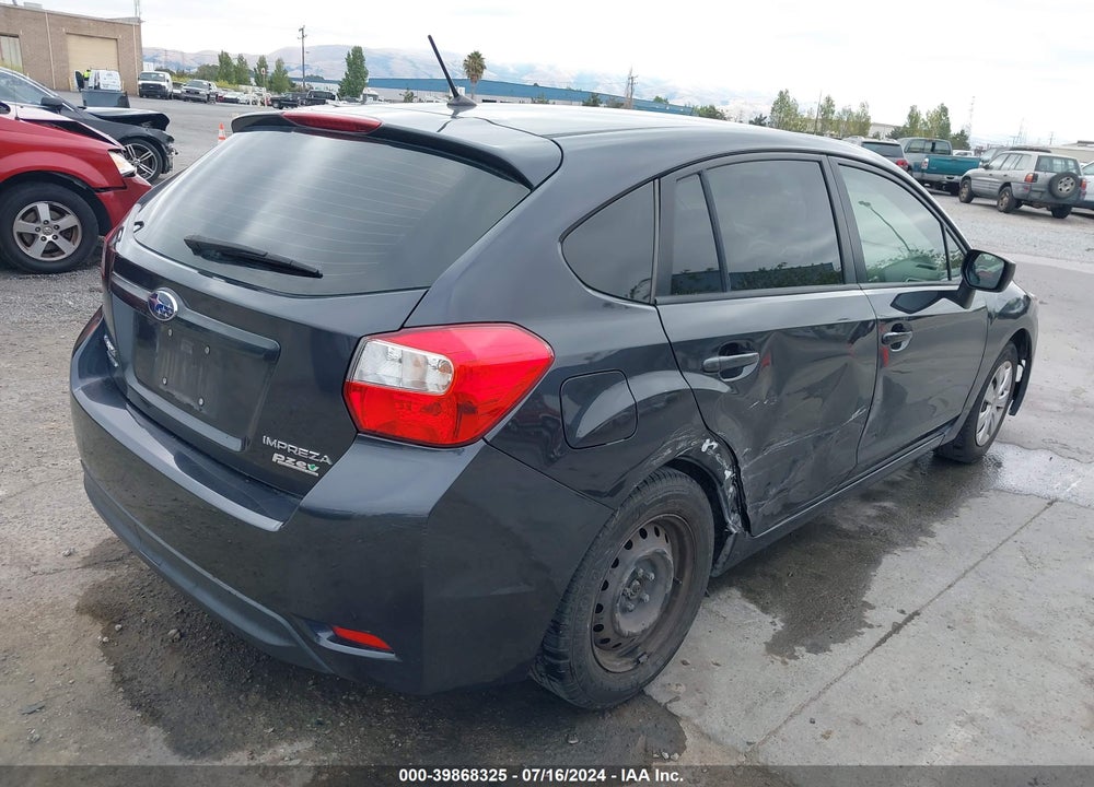 2015 SUBARU IMPREZA 2.0I VIN: JF1GPAA62FH207864
