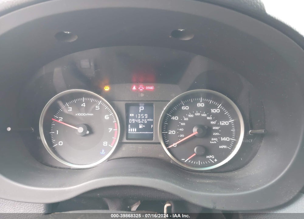 2015 SUBARU IMPREZA 2.0I VIN: JF1GPAA62FH207864