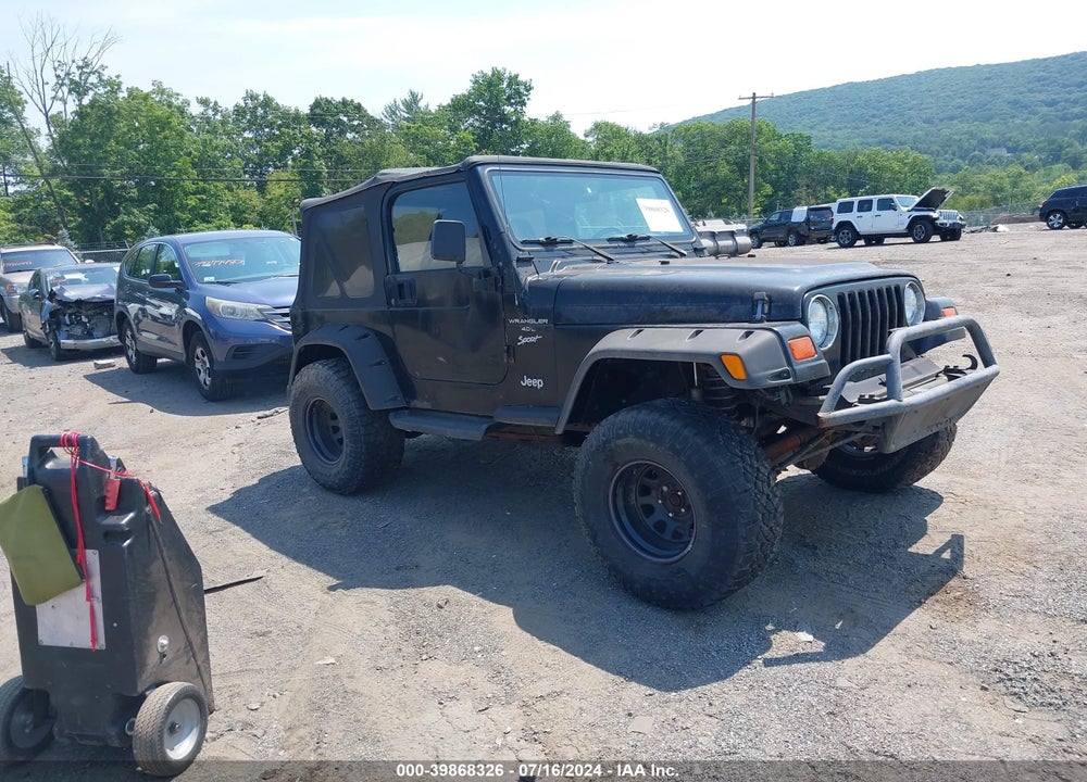 1999 JEEP WRANGLER SPORT VIN: 1J4FY19S3XP467521