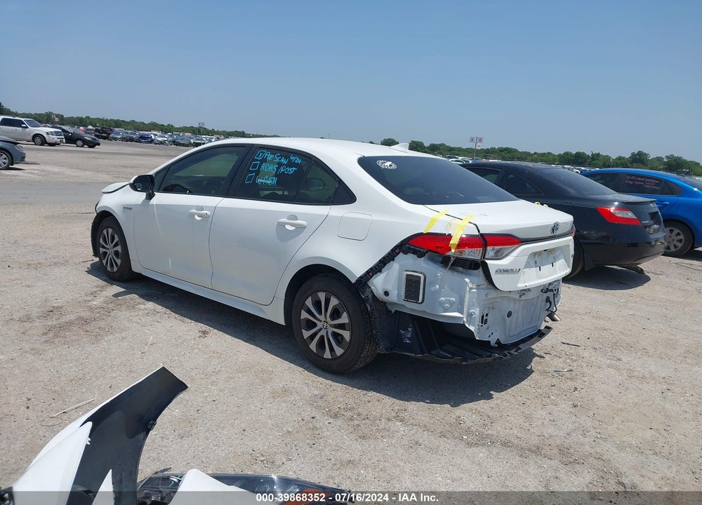 2021 TOYOTA COROLLA HYBRID LE VIN: JTDEAMDE4MJ020056