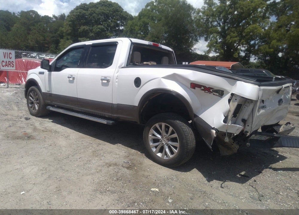 2016 FORD F-150 LARIAT VIN: 1FTFW1EG0GKD69637