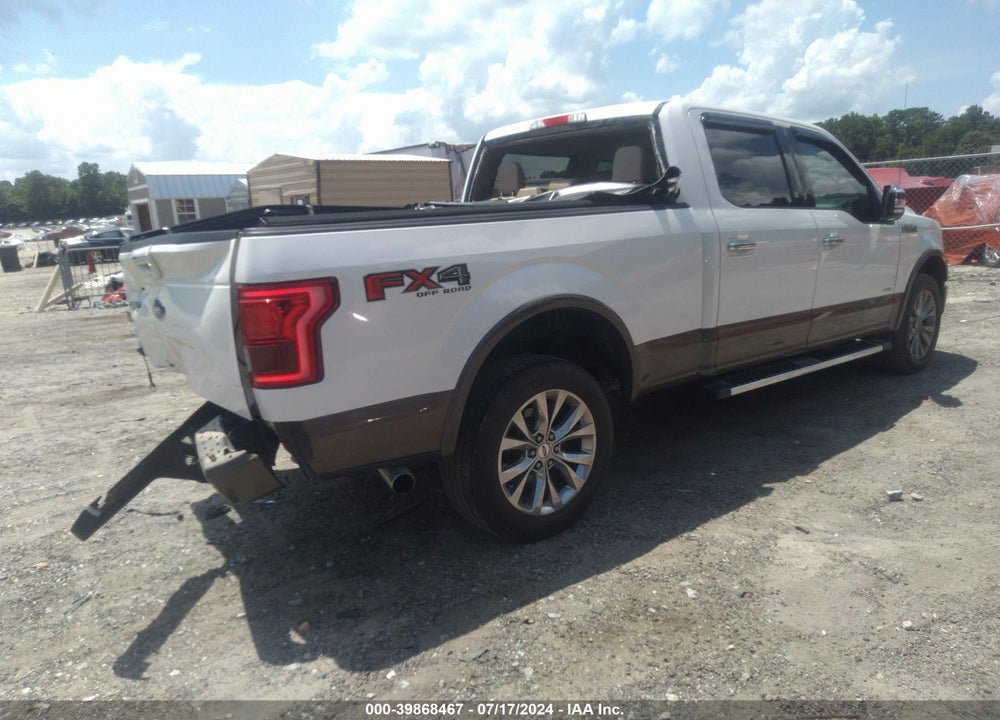 2016 FORD F-150 LARIAT VIN: 1FTFW1EG0GKD69637