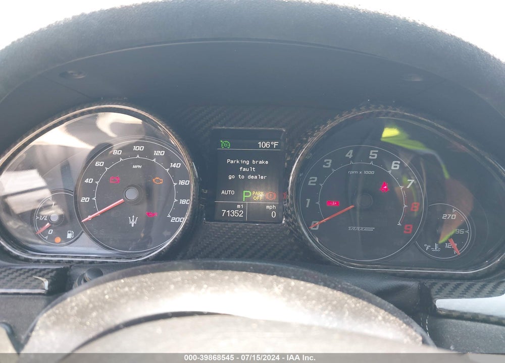 2013 MASERATI GRANTURISMO MC/SPORT VIN: ZAM45VLA9D0073275