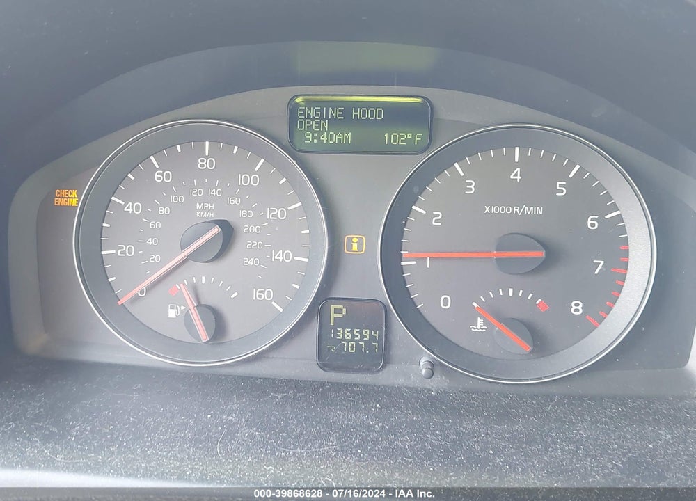 2008 VOLVO S40 2.4I VIN: YV1MS390X82380779