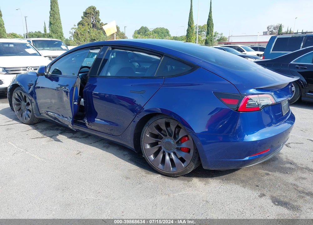 2021 TESLA MODEL 3 PERFORMANCE DUAL MOTOR ALL-WHEEL DRIVE VIN: 5YJ3E1EC2MF020300