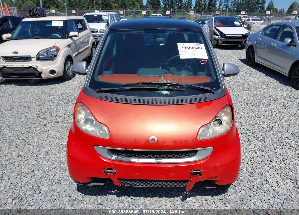2008 SMART FORTWO PASSION/PURE VIN: WMEEJ31X68K117633