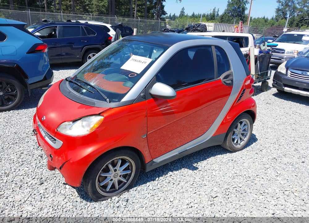 2008 SMART FORTWO PASSION/PURE VIN: WMEEJ31X68K117633