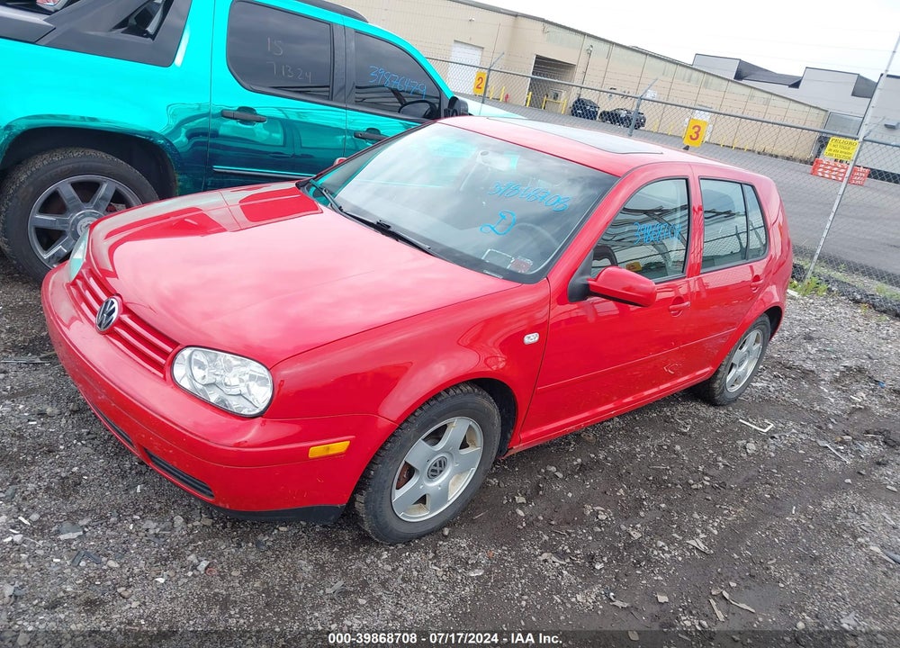 2001 VOLKSWAGEN GOLF GLS VIN: 9BWGT21J414016310