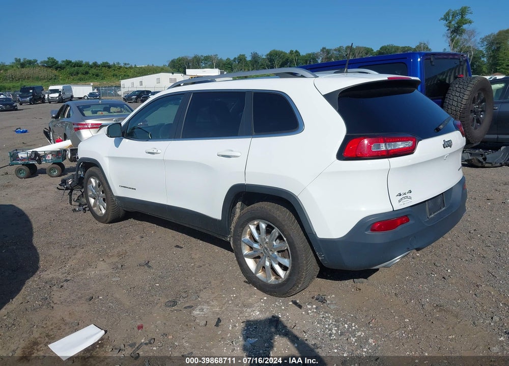 2016 JEEP CHEROKEE LIMITED VIN: 1C4PJMDS5GW124240