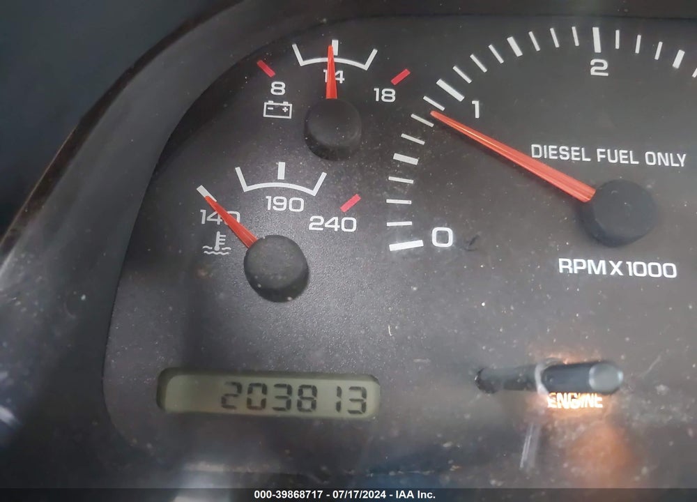 1998 DODGE RAM 2500 ST VIN: 1B7KF2363WJ190138