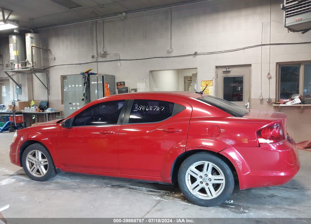 2011 DODGE AVENGER MAINSTREET VIN: 1B3BD1FB6BN526524