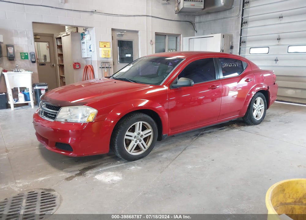 2011 DODGE AVENGER MAINSTREET VIN: 1B3BD1FB6BN526524