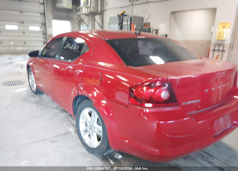 2011 DODGE AVENGER MAINSTREET VIN: 1B3BD1FB6BN526524