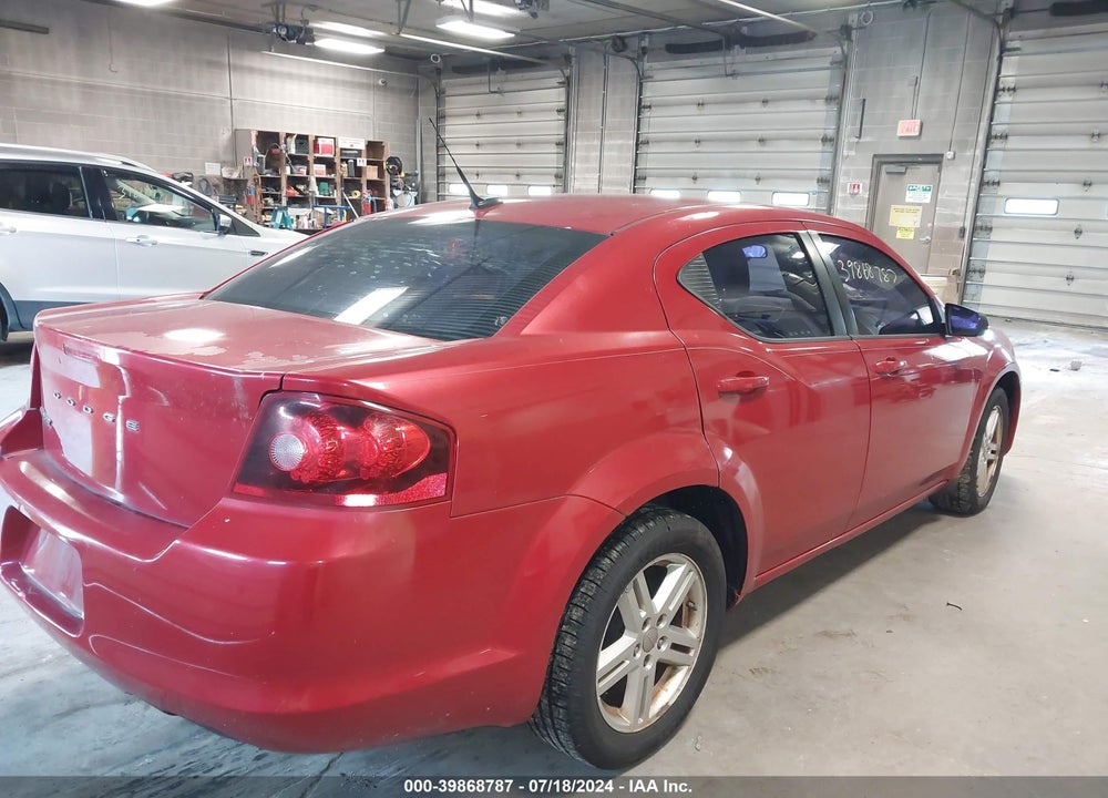 2011 DODGE AVENGER MAINSTREET VIN: 1B3BD1FB6BN526524