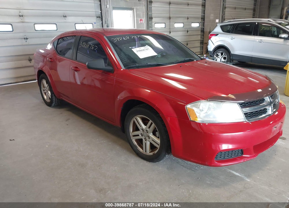 2011 DODGE AVENGER MAINSTREET VIN: 1B3BD1FB6BN526524
