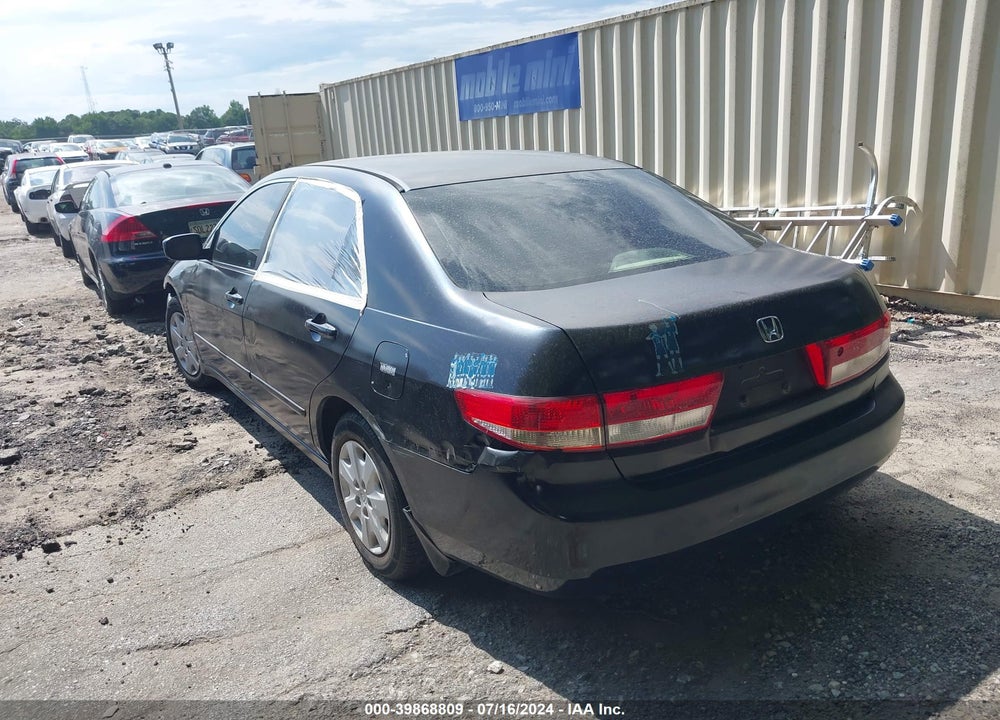 2003 HONDA ACCORD 2.4 LX VIN: 1HGCM56313A019768