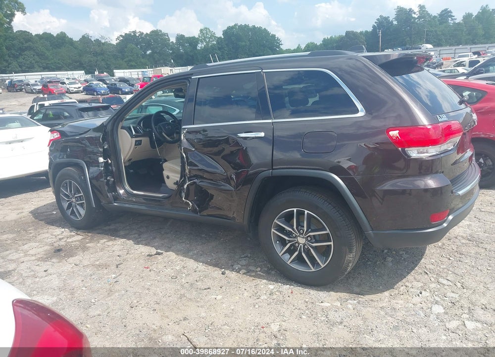 2017 JEEP GRAND CHEROKEE LIMITED 4X2 VIN: 1C4RJEBG0HC812985