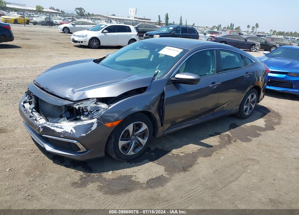 2019 HONDA CIVIC LX VIN: 19XFC2F66KE203543
