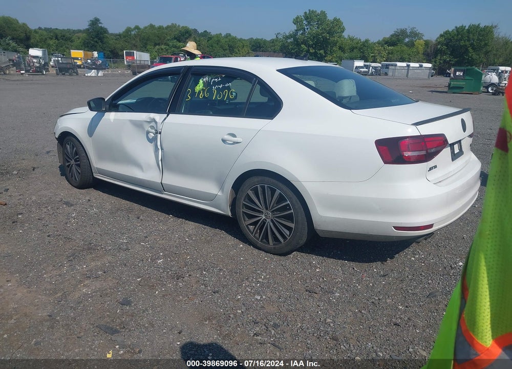 2017 VOLKSWAGEN JETTA 1.8T SPORT VIN: 3VWD17AJ6HM324090