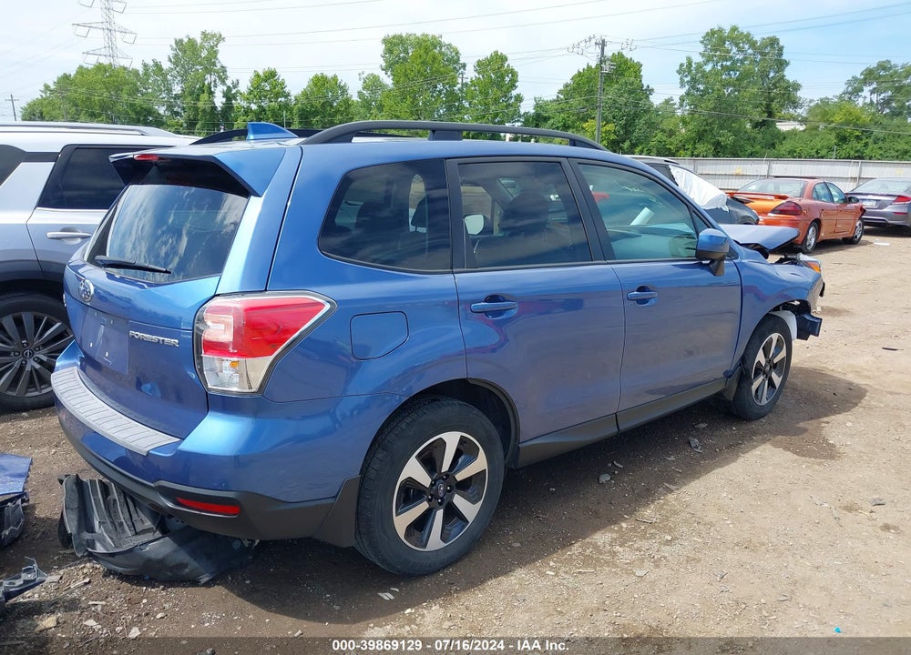 2018 SUBARU FORESTER 2.5I PREMIUM VIN: JF2SJAGC0JH600775