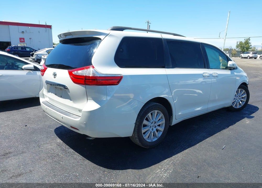2015 TOYOTA SIENNA LIMITED 7 PASSENGER VIN: 5TDYK3DC5FS629598
