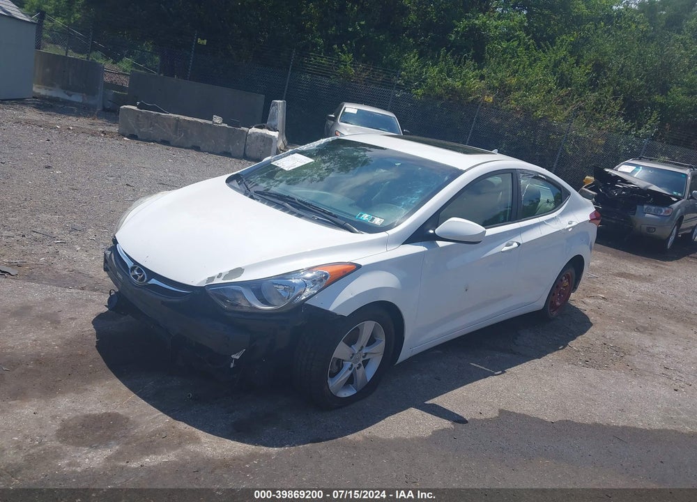 2013 HYUNDAI ELANTRA GLS VIN: 5NPDH4AE8DH441105
