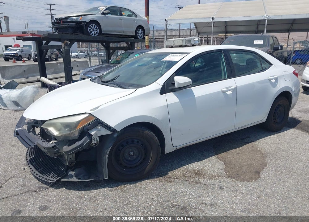 2016 TOYOTA COROLLA L VIN: 5YFBURHE5GP503640