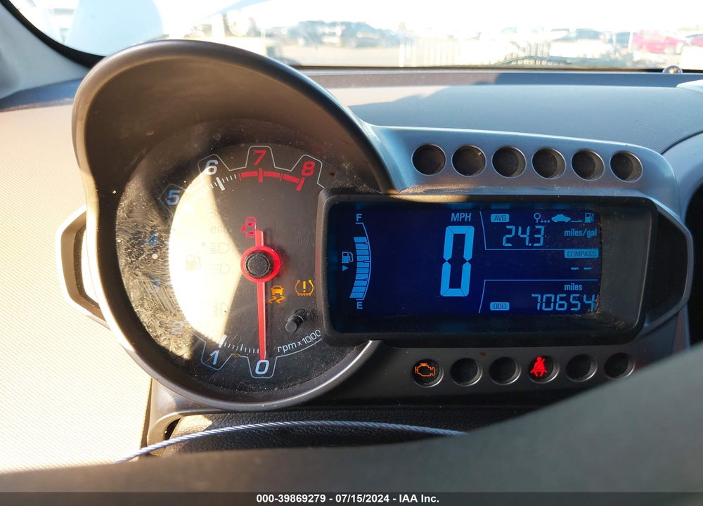 2013 CHEVROLET SONIC LT AUTO VIN: 1G1JC6SH3D4166666