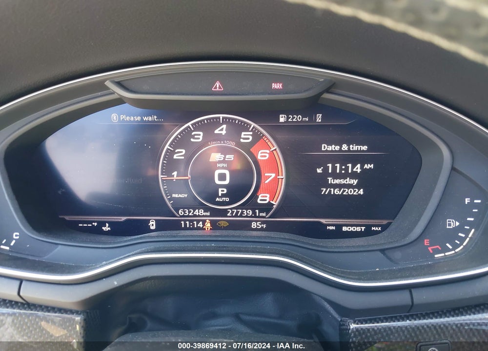 2018 AUDI S5 3.0T PREMIUM PLUS VIN: WAUR4AF51JA012395