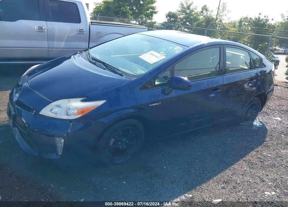 2014 TOYOTA PRIUS TWO VIN: JTDKN3DUXE1792605
