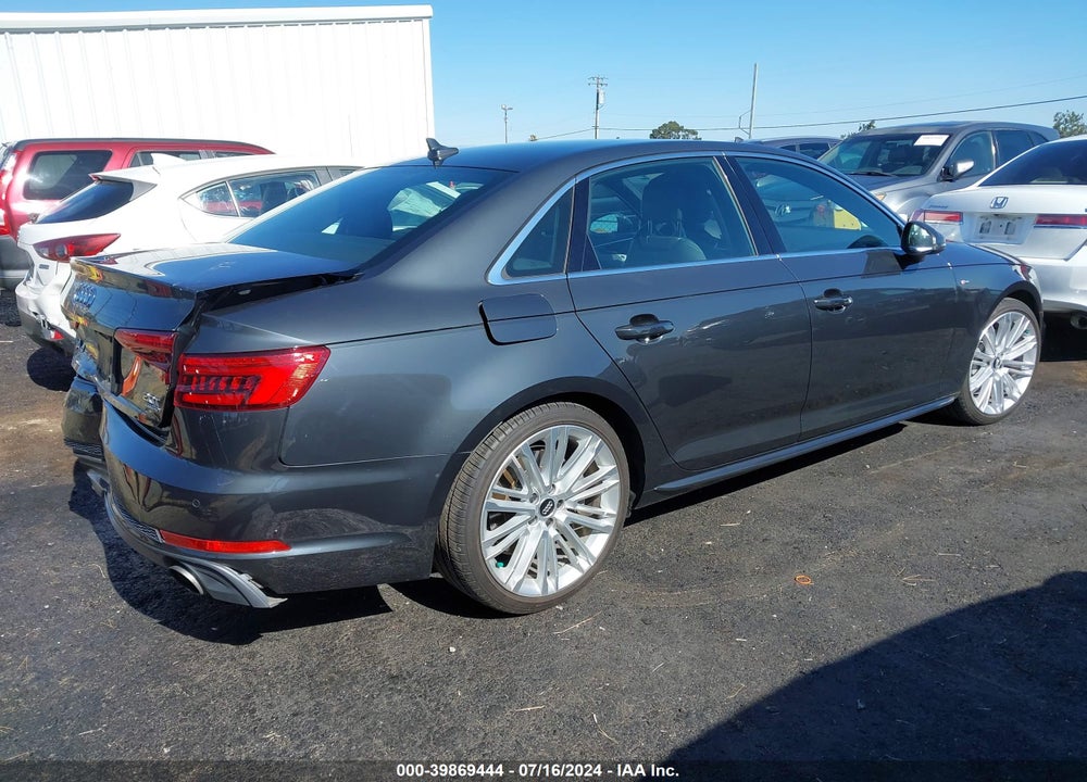 2017 AUDI A4 2.0T PREMIUM VIN: WAUENAF40HN028481