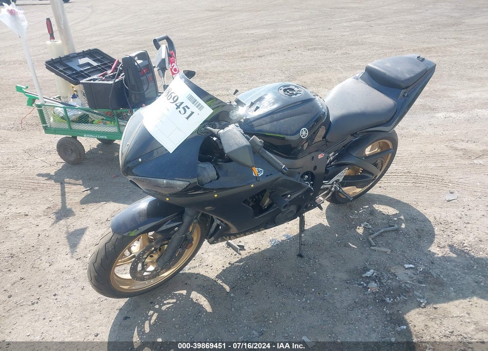 2009 YAMAHA YZFR6 S VIN: JYARJ06E59A040259