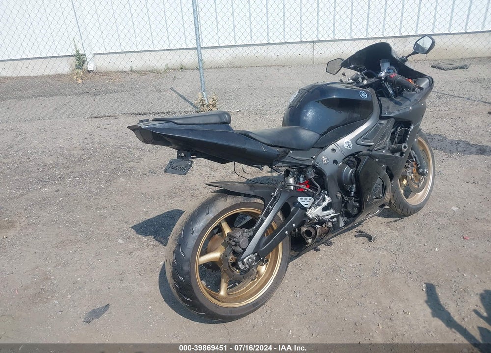 2009 YAMAHA YZFR6 S VIN: JYARJ06E59A040259