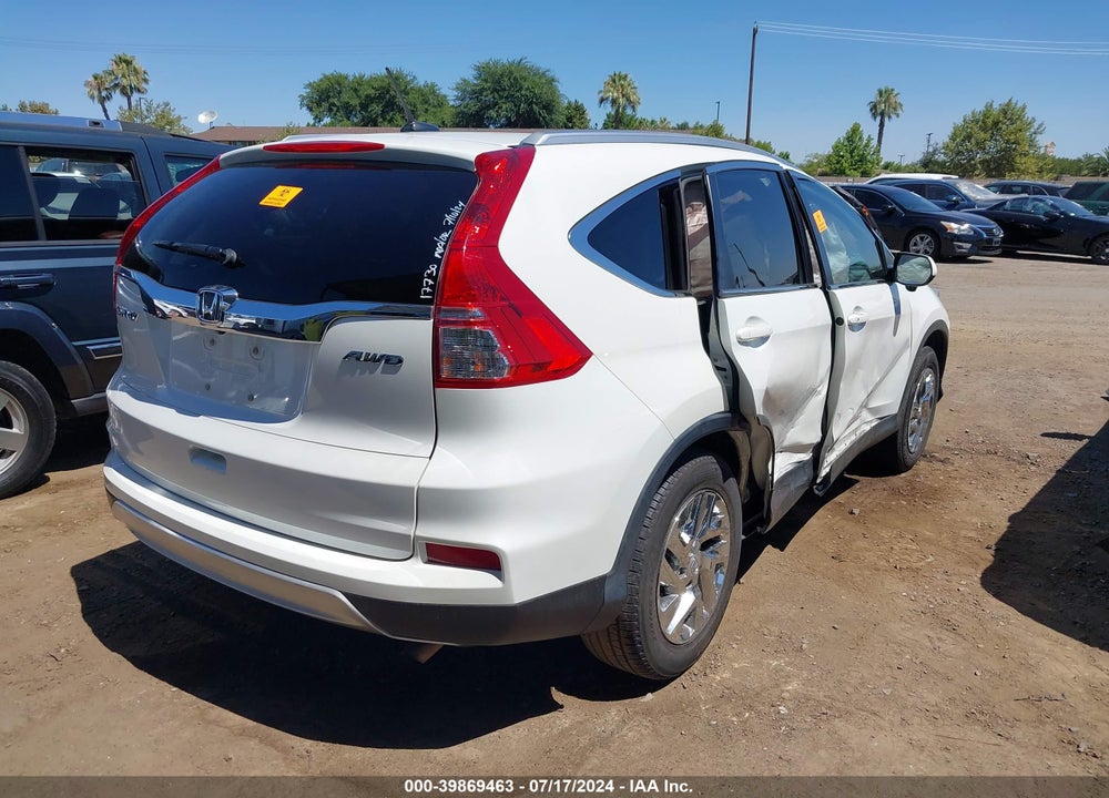 2015 HONDA CR-V EX-L VIN: 5J6RM4H79FL101057