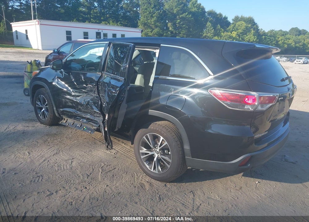 2016 TOYOTA HIGHLANDER LE VIN: 5TDZARFH9GS018106