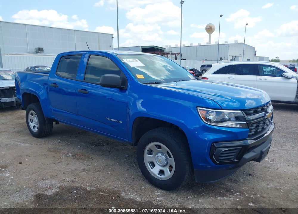 2022 CHEVROLET COLORADO 2WD SHORT BOX WT VIN: 1GCGSBEN4N1315684